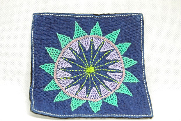 刺繍のコースター(ランテン) 刺繍のコースター(ランテン)
