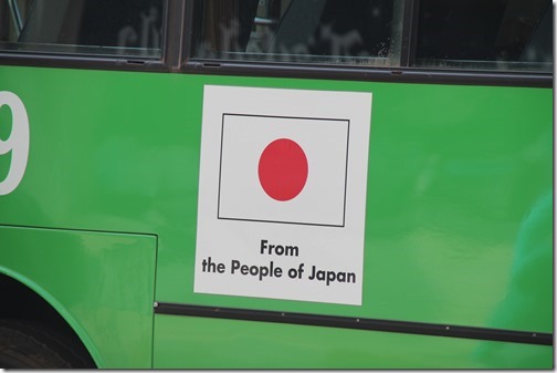 日本が供与した路線バス